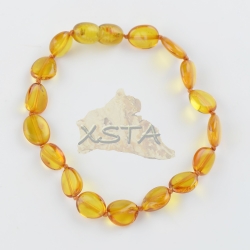 Amber olive bracelet